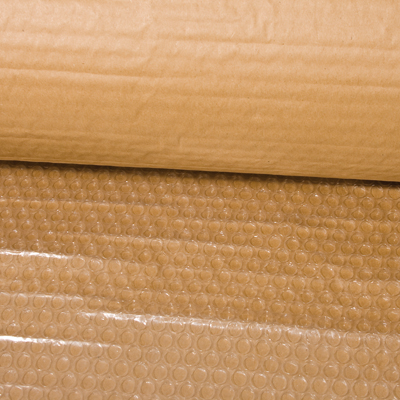 Film bulles / kraft - 100 cm x 10m