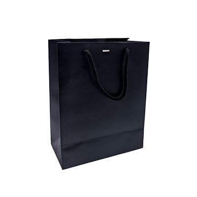 Sacs pelliculés noir mat avec fenêtre - 22+11x28cm